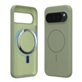 kwmobile Silikon Hülle für Google Pixel 10 Pro XL Handyhülle - Case Kompatibel mit MagSafe Graugrün Graugrün  
