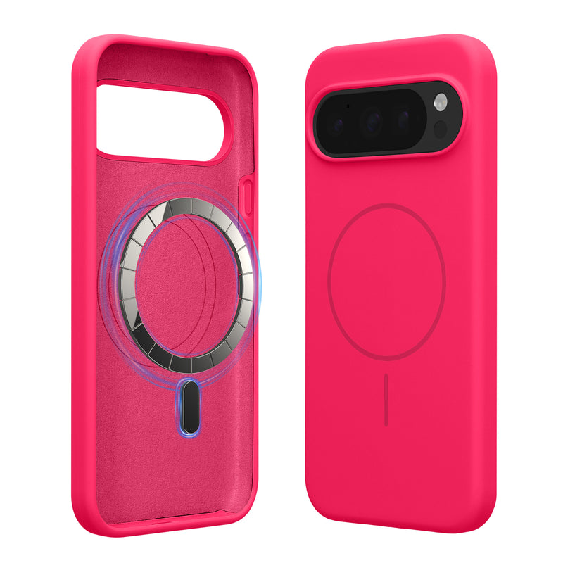 kwmobile Silikon Hülle für Google Pixel 10 Pro XL Handyhülle - Case Kompatibel mit MagSafe Neon Pink Neon Pink  