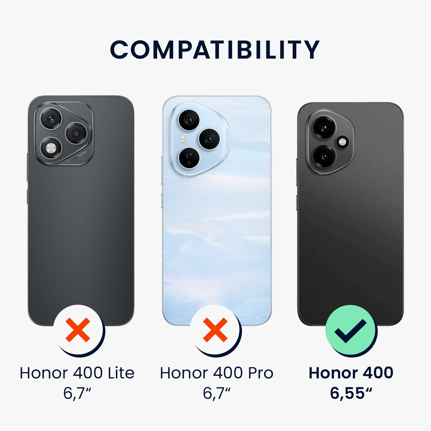 kwmobile Case Compatible with HONOR 400 - Soft Silicone Phone Cover