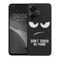 kwmobile Case Compatible with Xiaomi Redmi 13 - Silicone Phone Cover - Don't touch my Phone