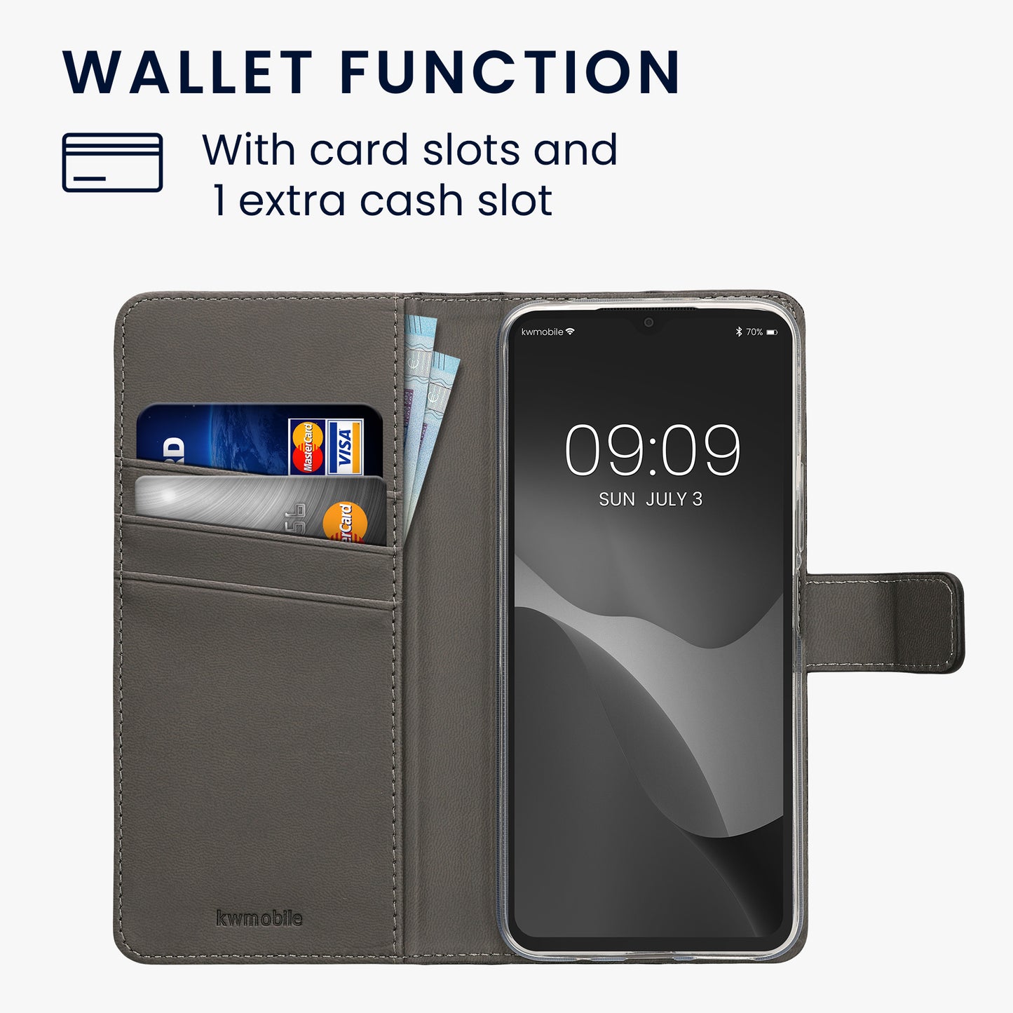 Artificial leather case compatible with Xiaomi Redmi 14C / Poco C75