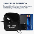 kwmobile Phone Case for Foldable Smartphones with 10 x 8 x 2 cm Inner Dimensions Don't touch my Phone