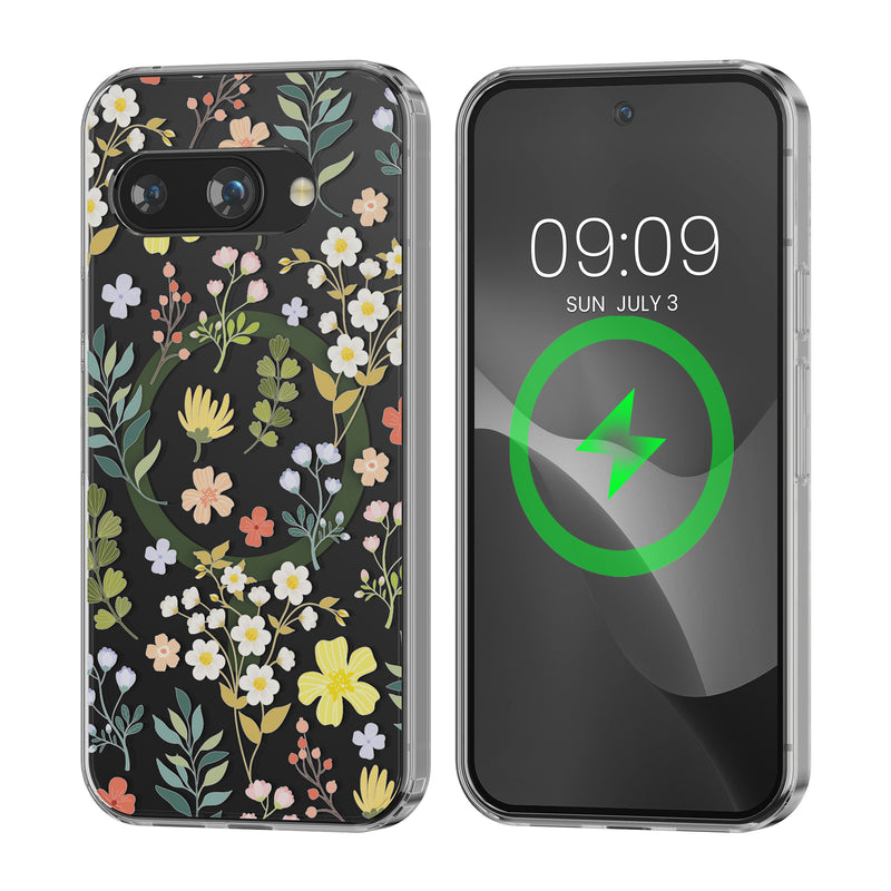 kwmobile Crystal Clear Hard Case Compatible with Google Pixel 9a Case - Compatible with MagSafe - TPU Case