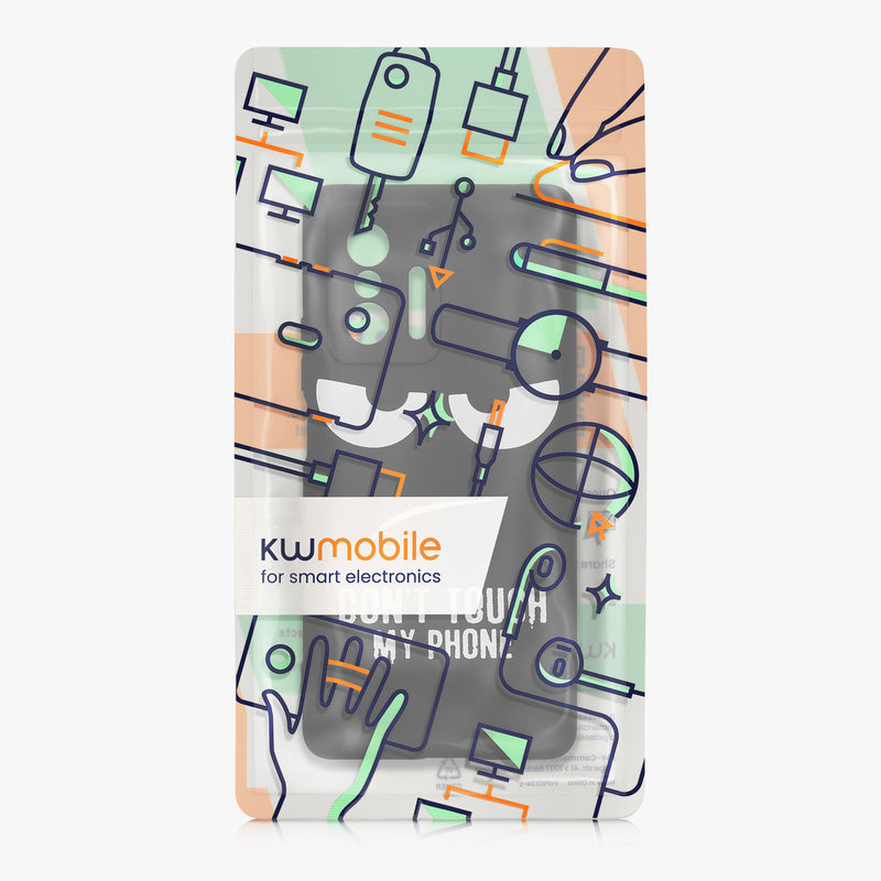 kwmobile Case Compatible with Xiaomi 11T / 11T Pro - Silicone Phone Cover - Don't touch my Phone