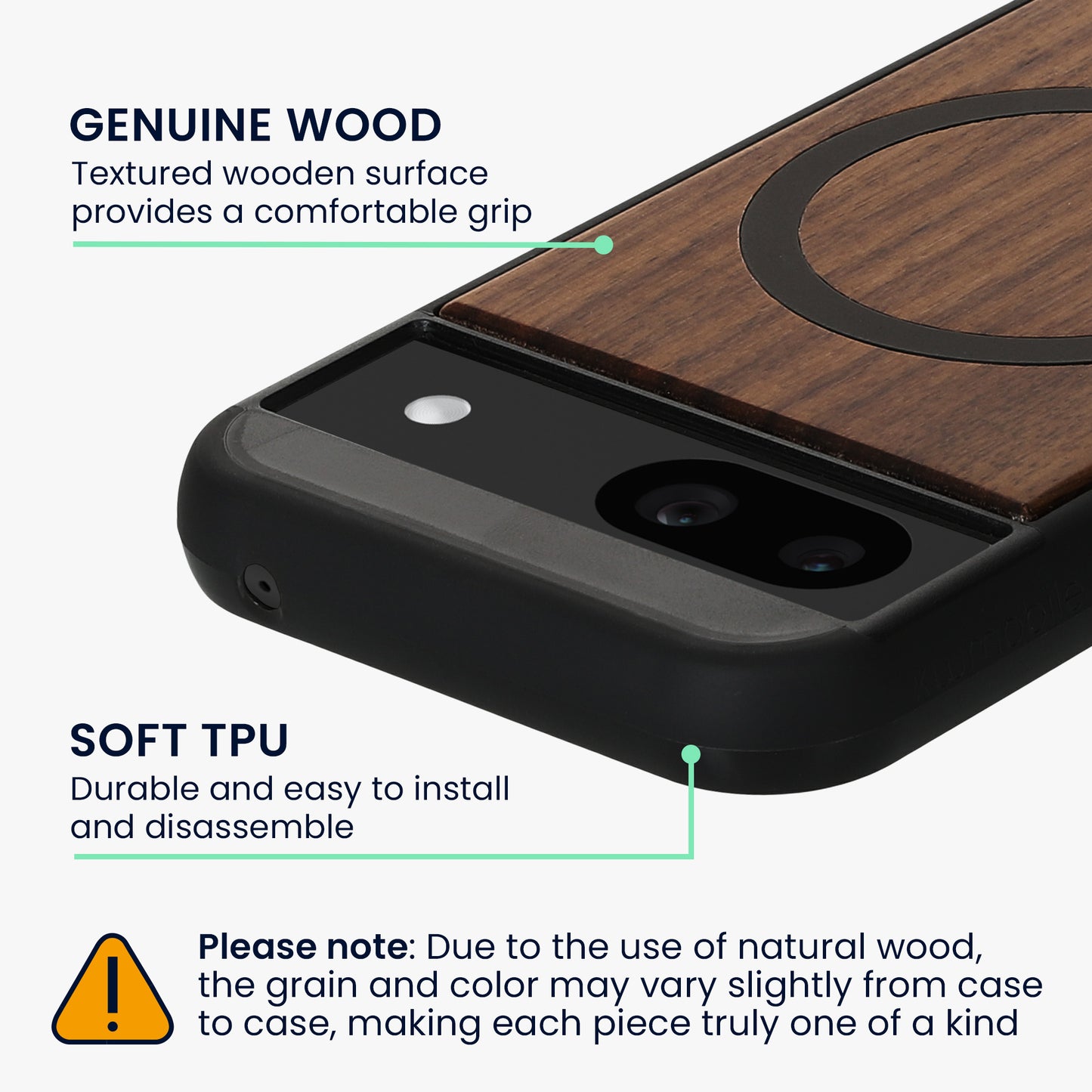 kwmobile Case for Google Pixel 8a Phone Case - TPU Cover - Compatible with MagSafe - Case