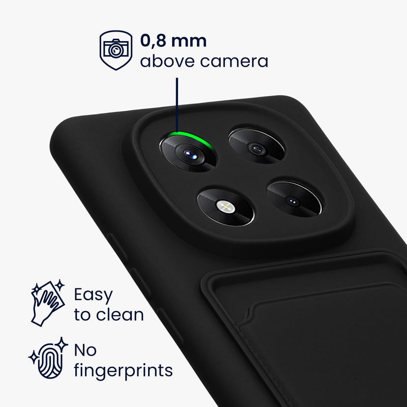 kwmobile Phone Case compatible with Xiaomi Redmi Note 14 Pro 5G / Redmi Note 14 Pro Plus 5G / Poco X7 Case - Phone Cover with Card Slot
