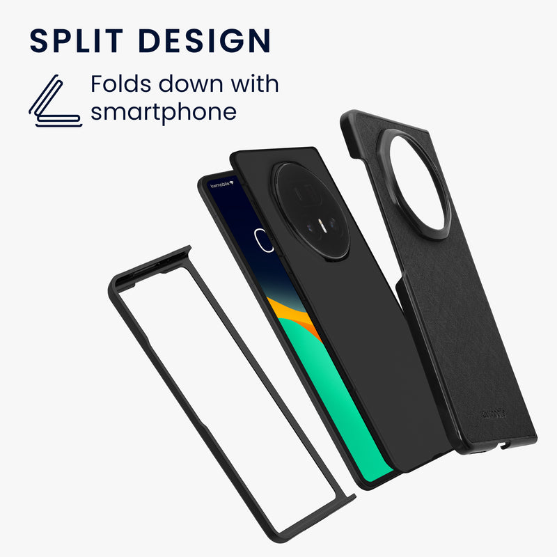 kwmobile Flip Hard Case Compatible with HONOR Magic V5 - Case for Foldable Phone - Phone Cover