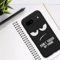kwmobile Case Compatible with Google Pixel 8a - Silicone Phone Cover - Don't touch my Phone