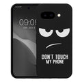 kwmobile Case Compatible with Google Pixel 9a - Silicone Phone Cover - Don't touch my Phone