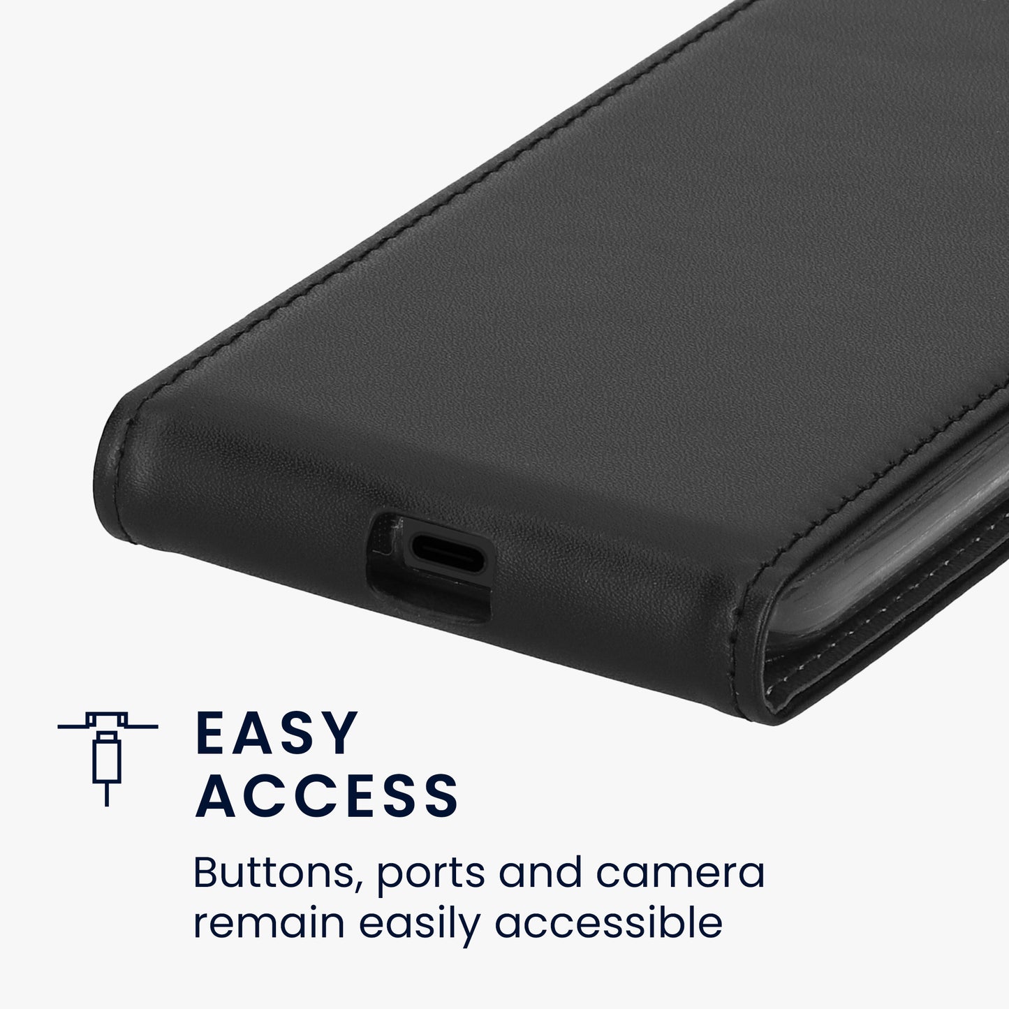 kwmobile Case Compatible with Google Pixel 8a - Phone Case - Flip Case Cover