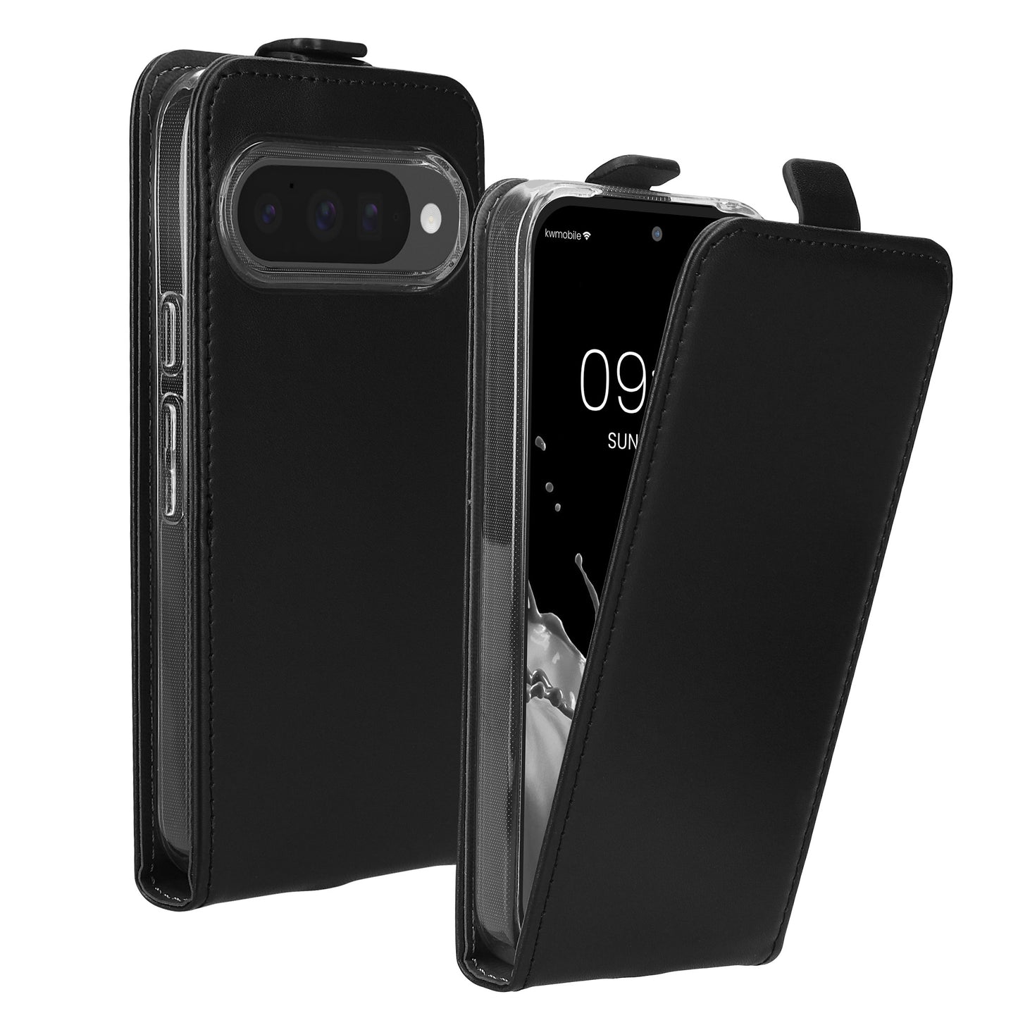 kwmobile Protective Case Compatible with Google Pixel 10 / Pixel 10 Pro - Phone Cover - Flip Case Phone Cover