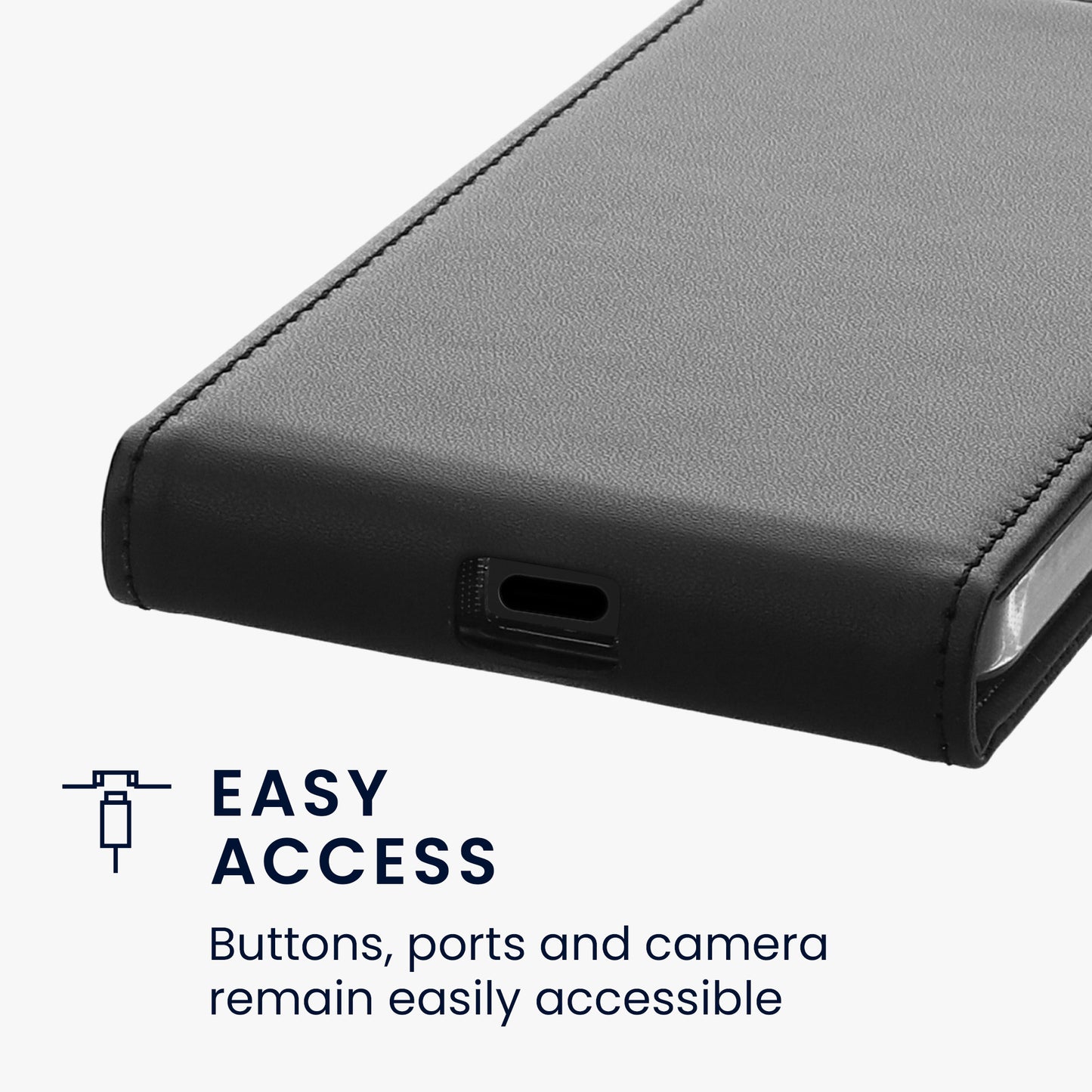 kwmobile Protective Case Compatible with Google Pixel 10 / Pixel 10 Pro - Phone Cover - Flip Case Phone Cover