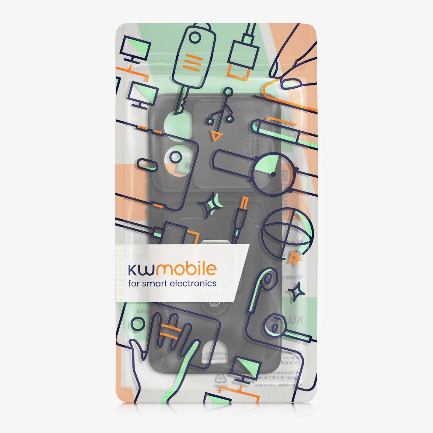 Phone case with camera protection and card slot