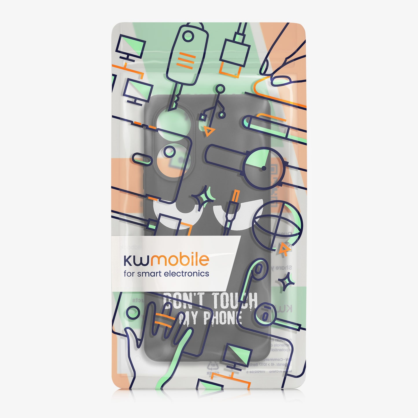 kwmobile Case Compatible with Xiaomi Poco X7 Pro 5G - Silicone Phone Case - Don't touch my Phone