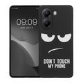 kwmobile Case Compatible with Xiaomi Poco X7 Pro 5G - Silicone Phone Case - Don't touch my Phone