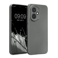 kwmobile Handyhülle kompatibel mit HONOR 400 Hülle - weiche Silikon Case metallisch schimmernd in Metallic Grau Metallic Grau  