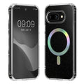 kwmobile Case Compatible with Google Pixel 9a Phone Cover Hard Case with TPU Bumper Protective Cover Compatible with MagSafe Camera Protection