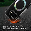 kwmobile Case Compatible with Google Pixel 9a Phone Cover Hard Case with TPU Bumper Protective Cover Compatible with MagSafe Camera Protection