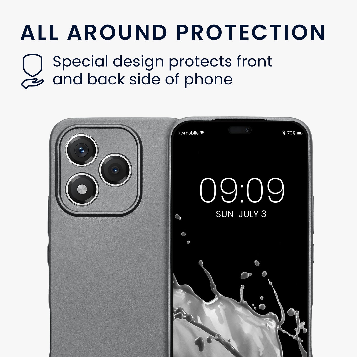 kwmobile Phone Case for HONOR 400 Lite Case - Soft Silicone Protective Cover