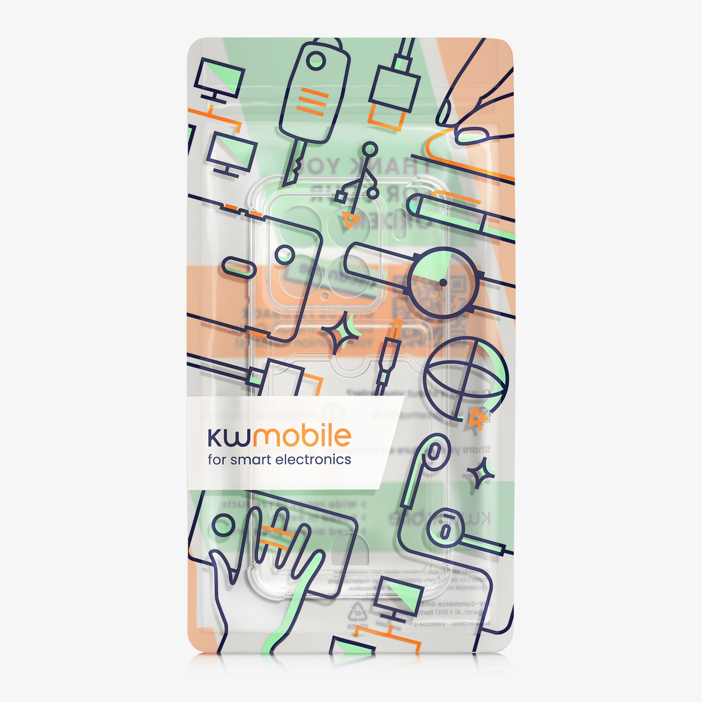 kwmobile Card Holder Case Compatible with Xiaomi 15 - Phone Case with Card Holder - Soft Case - Protective Case