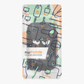 kwmobile Crossbody Phone Bag for 7" Cell Phone Case Shoulder Bag for Mobile Phone Cell Phone Protection with Pockets Don't touch my Phone