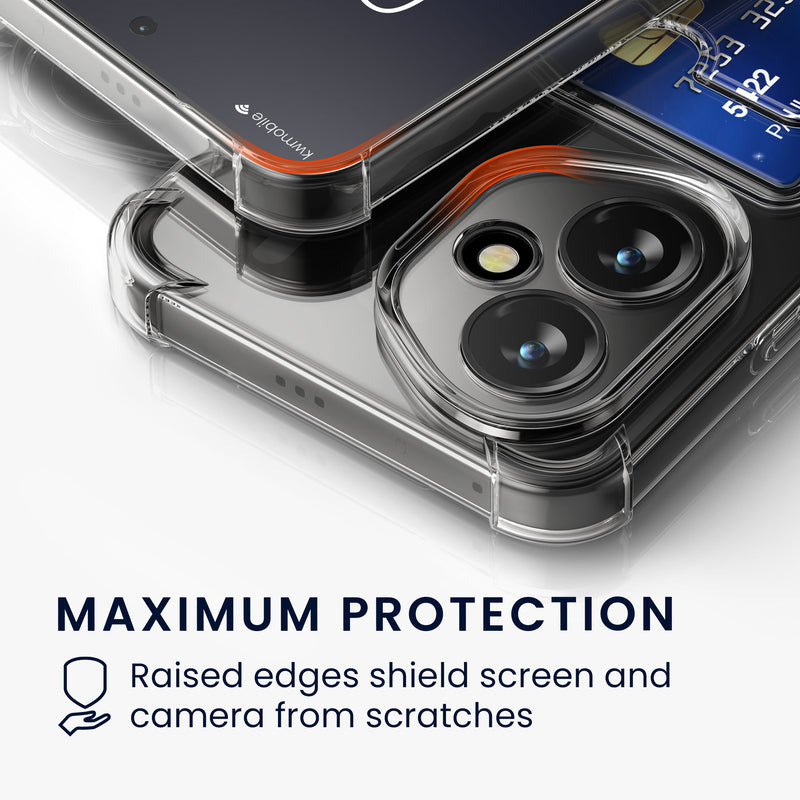 kwmobile Card Holder Case compatible with HONOR 400 - Phone Case with Card Slot - Soft Case - Protective Cover