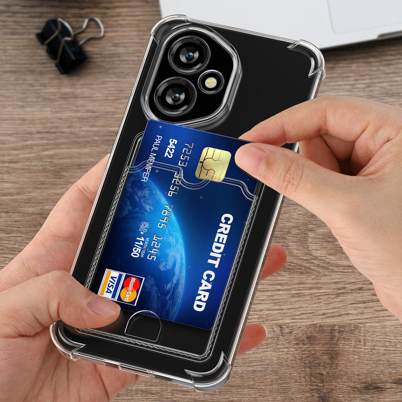 kwmobile Card Holder Case compatible with HONOR 400 - Phone Case with Card Slot - Soft Case - Protective Cover