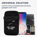 kwmobile Lanyard Phone Case for Phone Bag Shoulder Bag for Phone Phone Protection with Pockets Don't touch my Phone