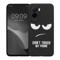 kwmobile Case Compatible with Xiaomi Poco M7 4G - Silicone Phone Cover - Don't touch my Phone