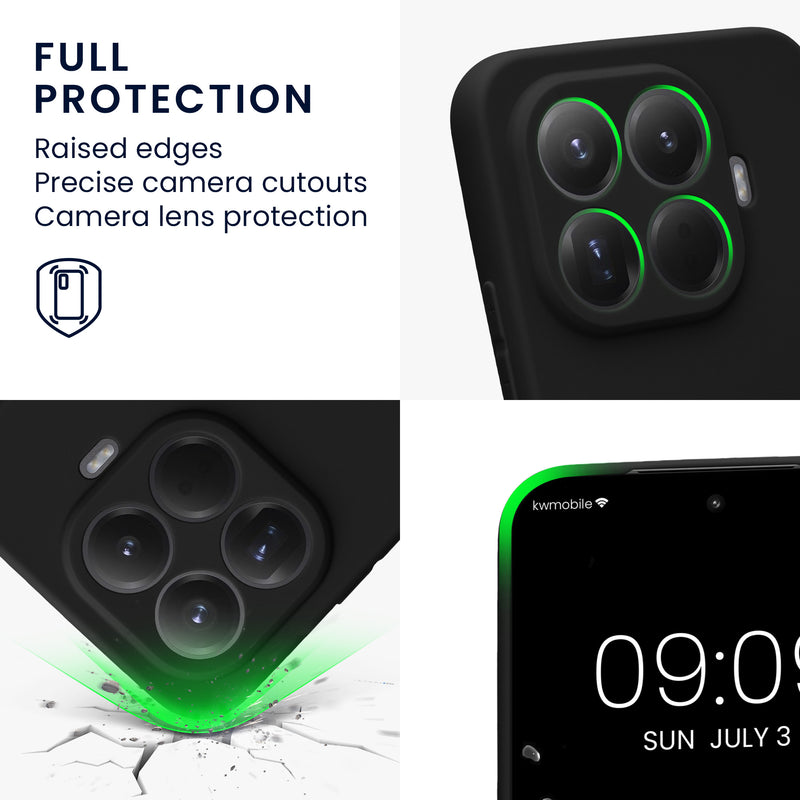 kwmobile Case for Xiaomi 15T Pro - Soft Silicone Phone Cover - Protective Case