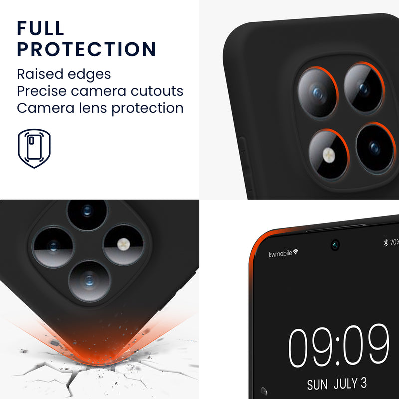 kwmobile Phone Case for Xiaomi Redmi Note 15 Pro 5G - Soft Silicone Case - Protective Cover
