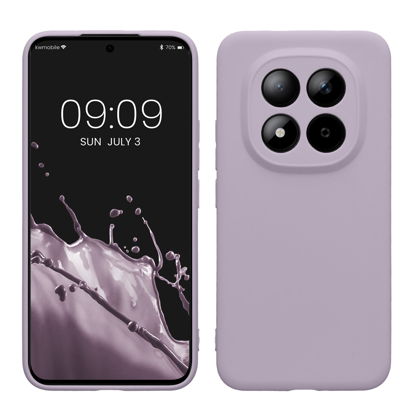 kwmobile Handyhülle kompatibel mit Xiaomi Redmi Note 15 Pro+ 5G / Poco M8 Pro 5G Hülle - Handy Case aus weichem Silikon in Lavendel Lavendel  