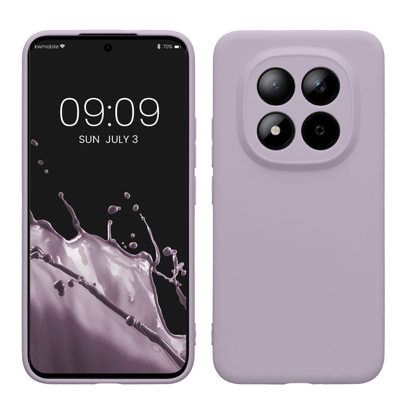 kwmobile Handyhülle kompatibel mit Xiaomi Redmi Note 15 Pro+ 5G / Poco M8 Pro 5G Hülle - Handy Case aus weichem Silikon in Lavendel Lavendel  