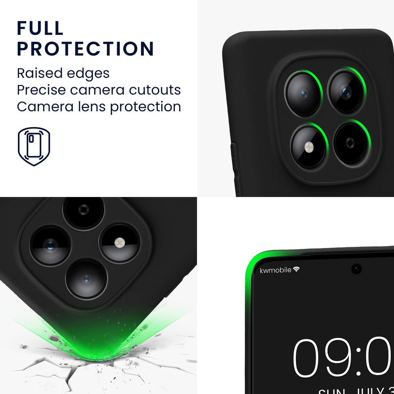 kwmobile Phone Case for Xiaomi Redmi Note 15 4G / Redmi Note 15 5G / Poco M8 5G - Soft Silicone Case - Protective Cover