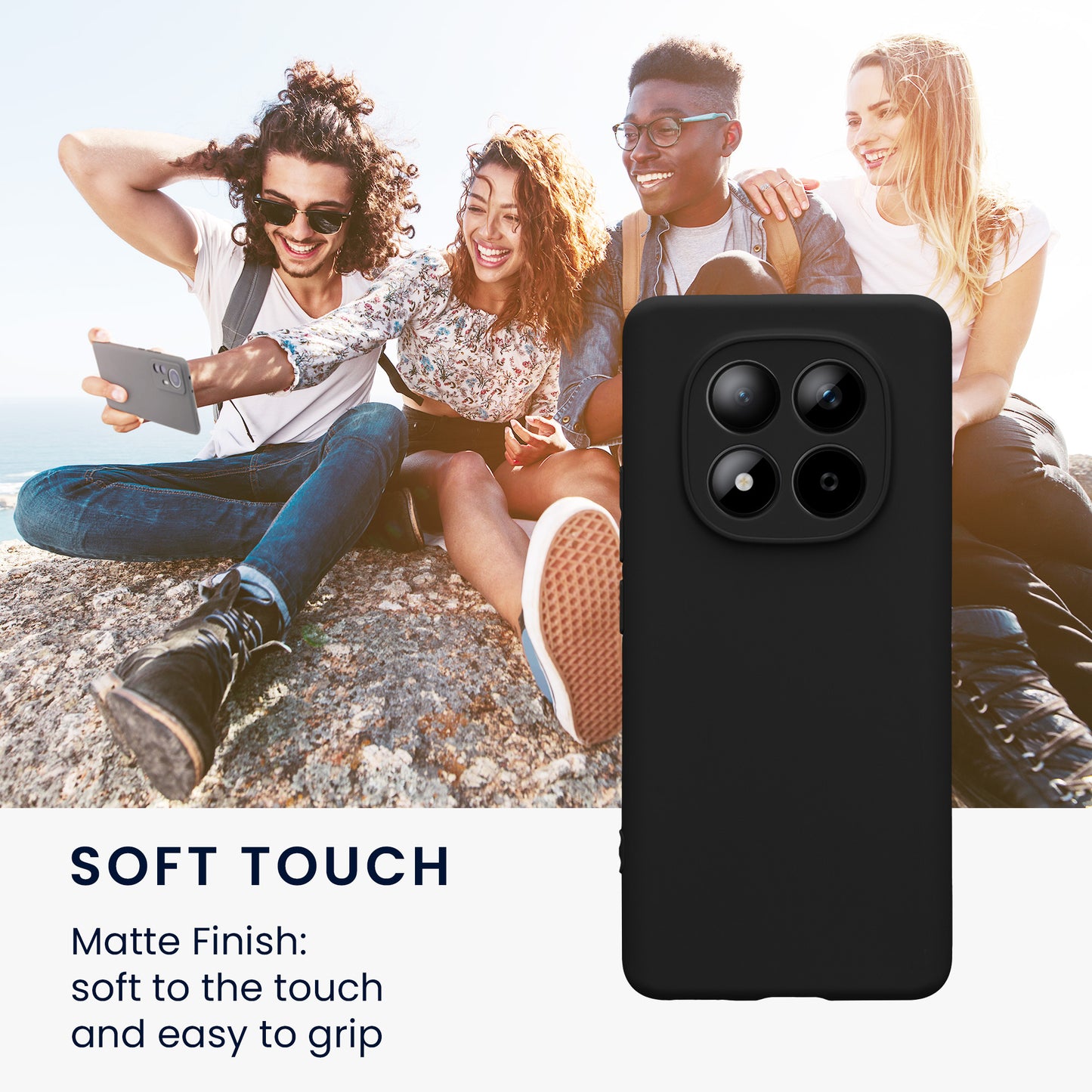 kwmobile Phone Case for Xiaomi Redmi Note 15 4G / Redmi Note 15 5G / Poco M8 5G - Soft Silicone Case - Protective Cover
