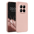 kwmobile Handyhülle kompatibel mit Xiaomi Redmi Note 15 Pro 5G Hülle - weiche Silikon Case metallisch schimmernd in Metallic Rosegold Metallic Rosegold  