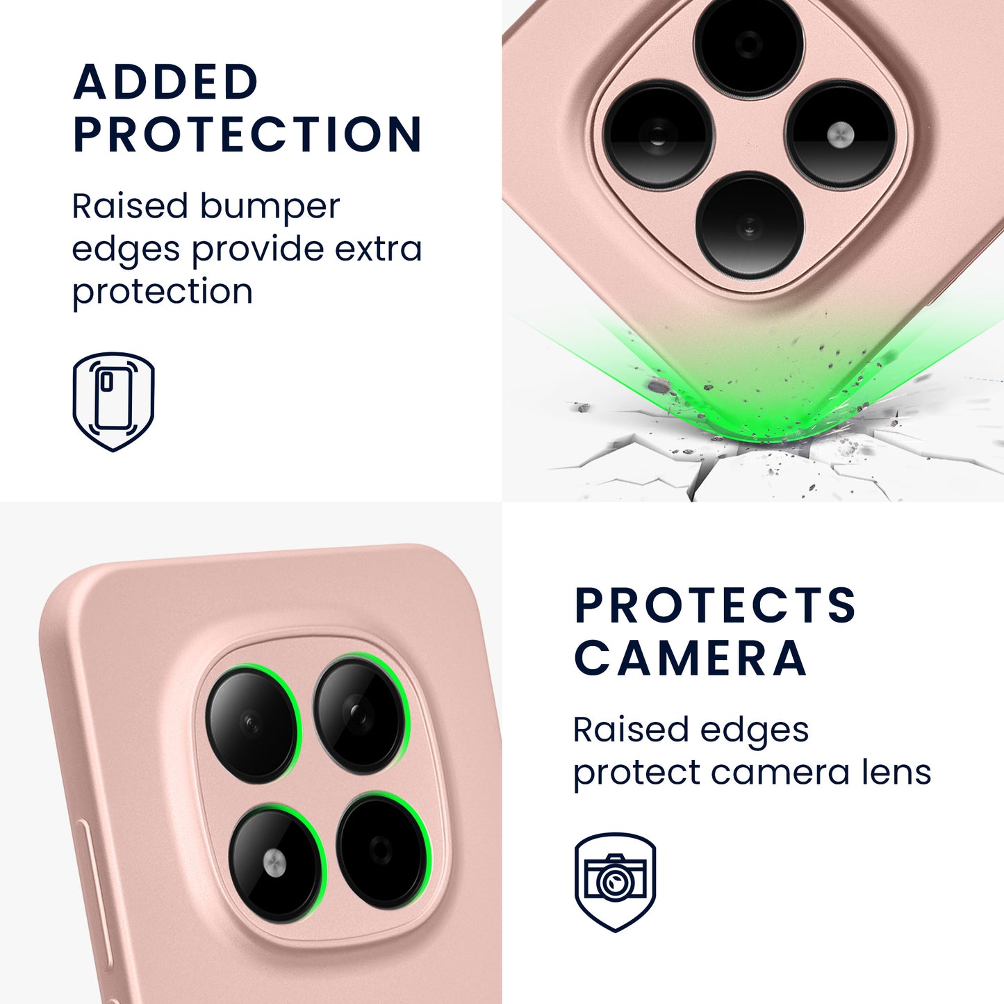 kwmobile Phone Case for Xiaomi Redmi Note 15 Pro 5G - Soft Silicone Case Protective Cover