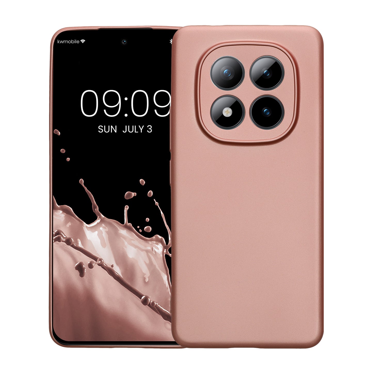 kwmobile Phone Case for Xiaomi Redmi Note 15 Pro 4G - Soft Silicone Case Metallic Shimmer - Protective Cover