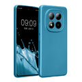kwmobile Handyhülle kompatibel mit Xiaomi Redmi Note 15 Pro 4G Hülle - weiche Silikon Case metallisch schimmernd in Metallic Karibikblau Metallic Karibikblau  