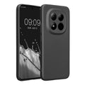 kwmobile Handyhülle kompatibel mit Xiaomi Redmi Note 15 Pro+ 5G / Poco M8 Pro 5G Hülle - weiche Silikon Case metallisch schimmernd in Metallic Grau Metallic Grau  