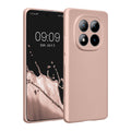 kwmobile Handyhülle kompatibel mit Xiaomi Redmi Note 15 4G / Redmi Note 15 5G / Poco M8 5G Hülle - weiche Silikon Case metallisch schimmernd in Metallic Rosegold Metallic Rosegold  
