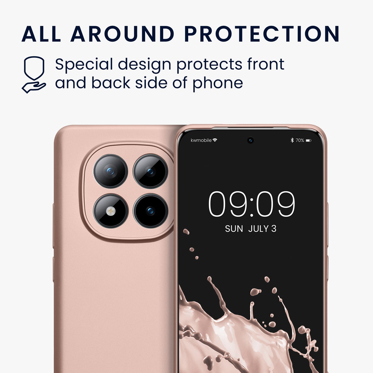 kwmobile Phone Case for Xiaomi Redmi Note 15 4G / Redmi Note 15 5G / Poco M8 5G Case - Soft Silicone Case - Protective Cover