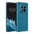 kwmobile Handyhülle kompatibel mit Xiaomi Redmi Note 15 4G / Redmi Note 15 5G / Poco M8 5G Hülle - weiche Silikon Case metallisch schimmernd in Metallic Karibikblau Metallic Karibikblau  