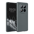 kwmobile Handyhülle kompatibel mit Xiaomi Redmi Note 15 4G / Redmi Note 15 5G / Poco M8 5G Hülle - weiche Silikon Case metallisch schimmernd in Metallic Grau Metallic Grau  