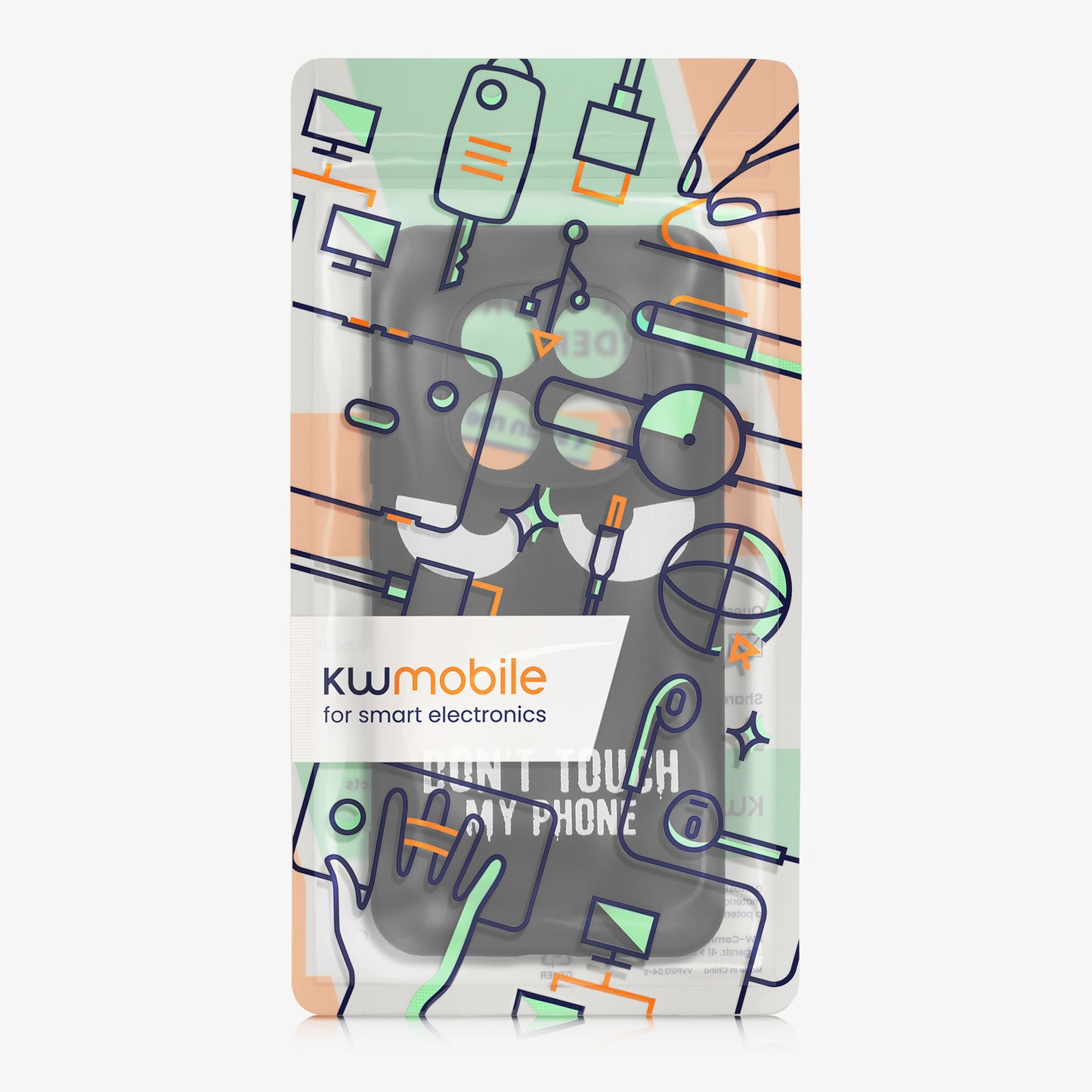 kwmobile Case Compatible with Xiaomi Redmi Note 15 Pro 5G - Silicone Phone Case - Don't touch my Phone