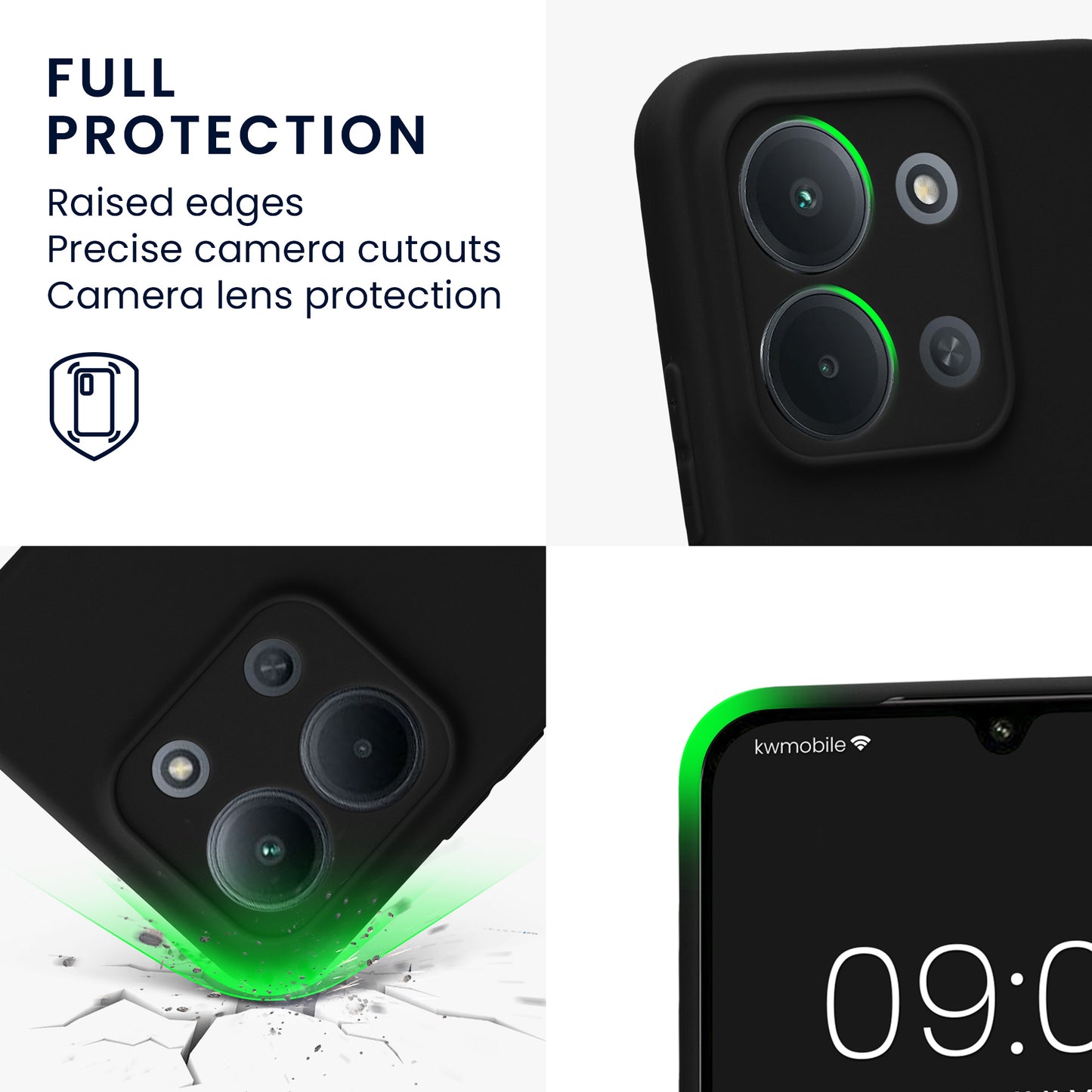 kwmobile Phone Case for Xiaomi Redmi 15C / Poco C85 Case - Soft Phone Silicone Case - Protective Cover