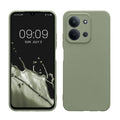 kwmobile Handyhülle kompatibel mit Xiaomi Redmi 15C / Poco C85 Hülle - Handy Case aus weichem Silikon in Graugrün Graugrün  