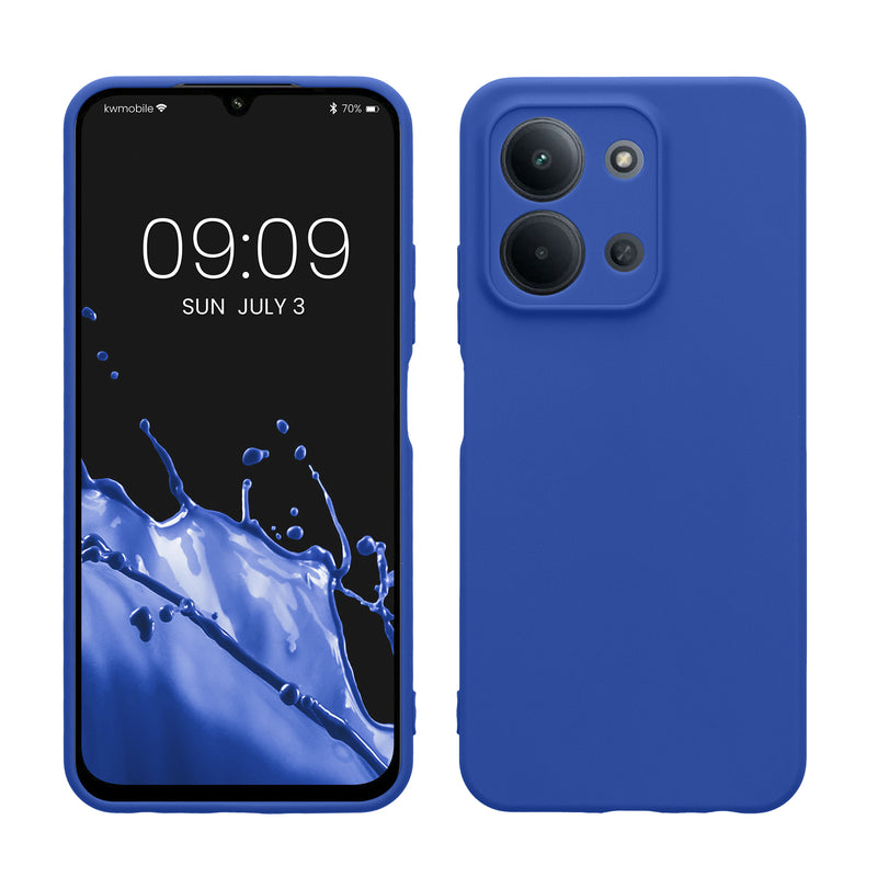 kwmobile Handyhülle kompatibel mit Xiaomi Redmi 15C / Poco C85 Hülle - Handy Case aus weichem Silikon in Baltik Blau Baltik Blau  