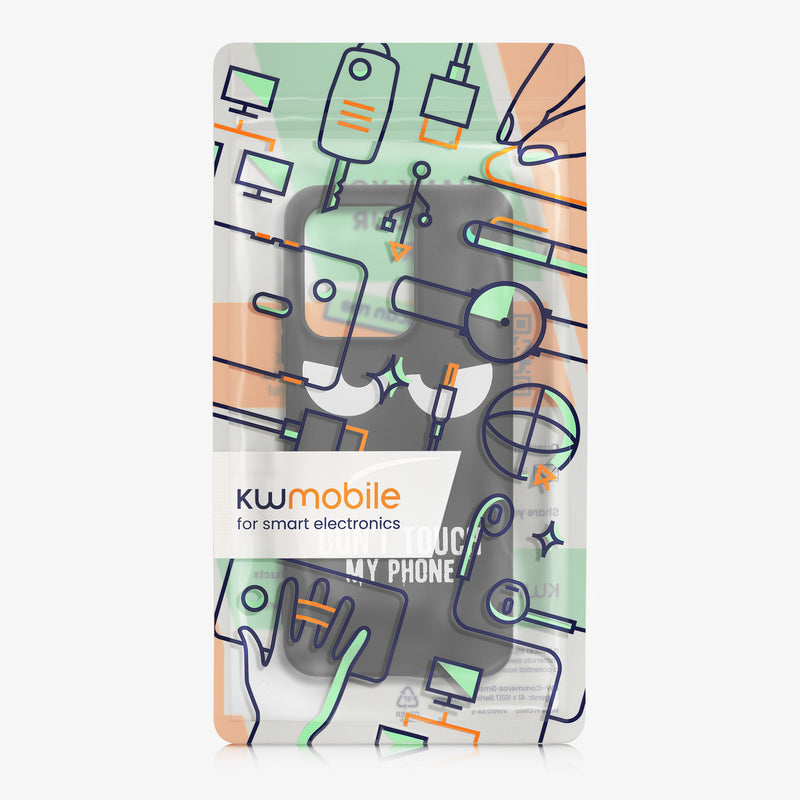 kwmobile Case Compatible with Xiaomi Redmi 15C / Poco C85 - Silicone Phone Case - Don't touch my Phone