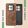 kwmobile Case Compatible with Xiaomi Redmi Note 15 4G / Redmi Note 15 5G / Poco M8 5G Case - Phone Cover - TPU Phone Case Compass Vintage